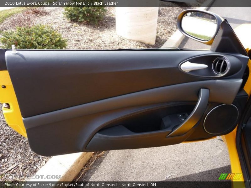 Solar Yellow Metallic / Black Leather 2010 Lotus Evora Coupe