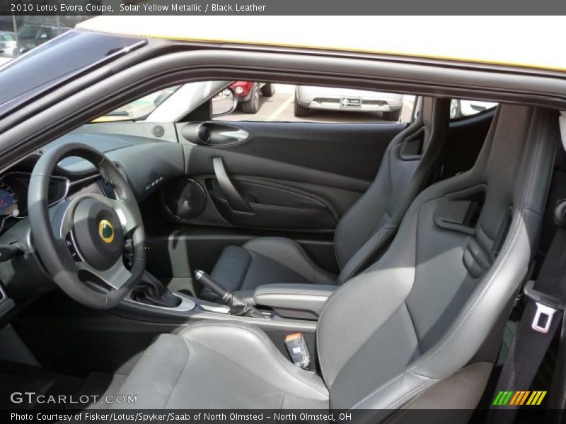 Solar Yellow Metallic / Black Leather 2010 Lotus Evora Coupe