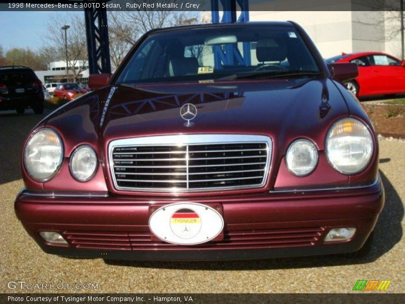 Ruby Red Metallic / Grey 1998 Mercedes-Benz E 300TD Sedan