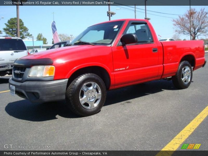 Victory Red / Medium Dark Pewter 2000 Isuzu Hombre XS Regular Cab