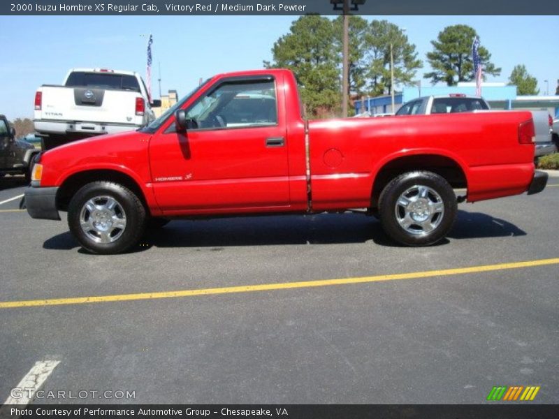 Victory Red / Medium Dark Pewter 2000 Isuzu Hombre XS Regular Cab