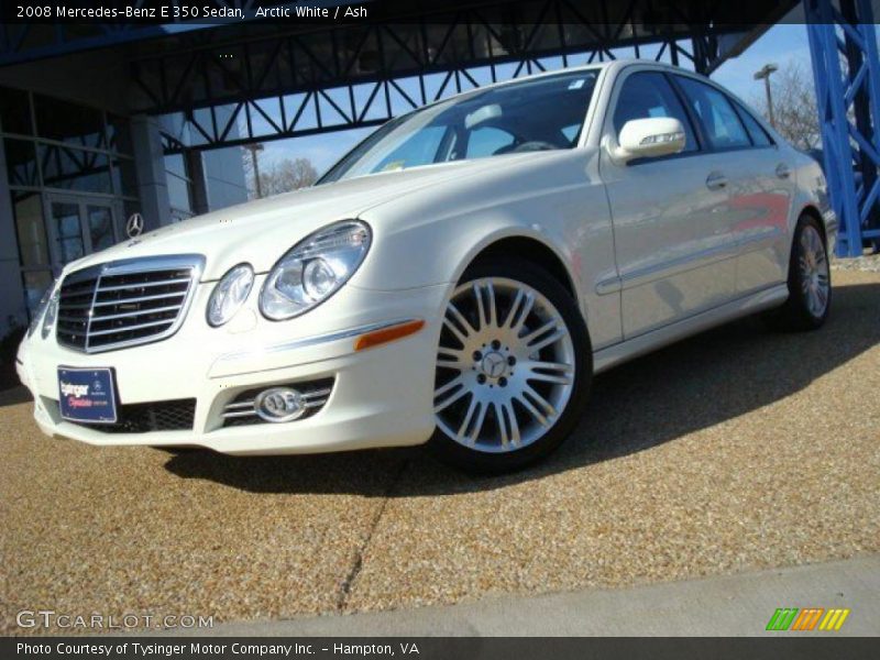 Arctic White / Ash 2008 Mercedes-Benz E 350 Sedan