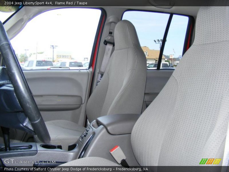 Flame Red / Taupe 2004 Jeep Liberty Sport 4x4