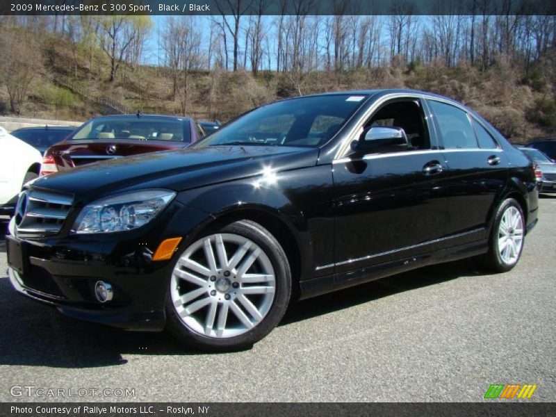 Black / Black 2009 Mercedes-Benz C 300 Sport