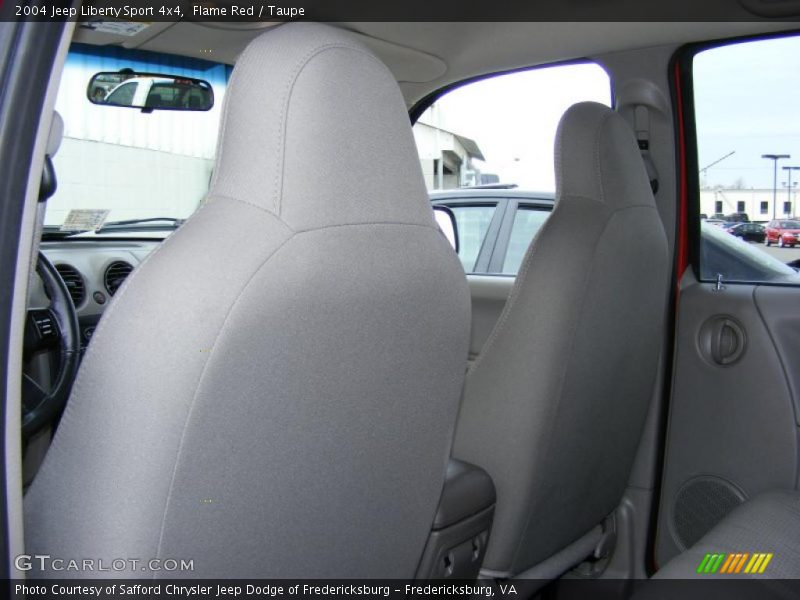 Flame Red / Taupe 2004 Jeep Liberty Sport 4x4