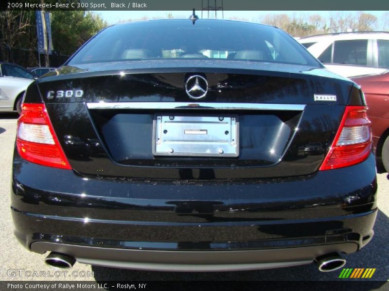 Black / Black 2009 Mercedes-Benz C 300 Sport