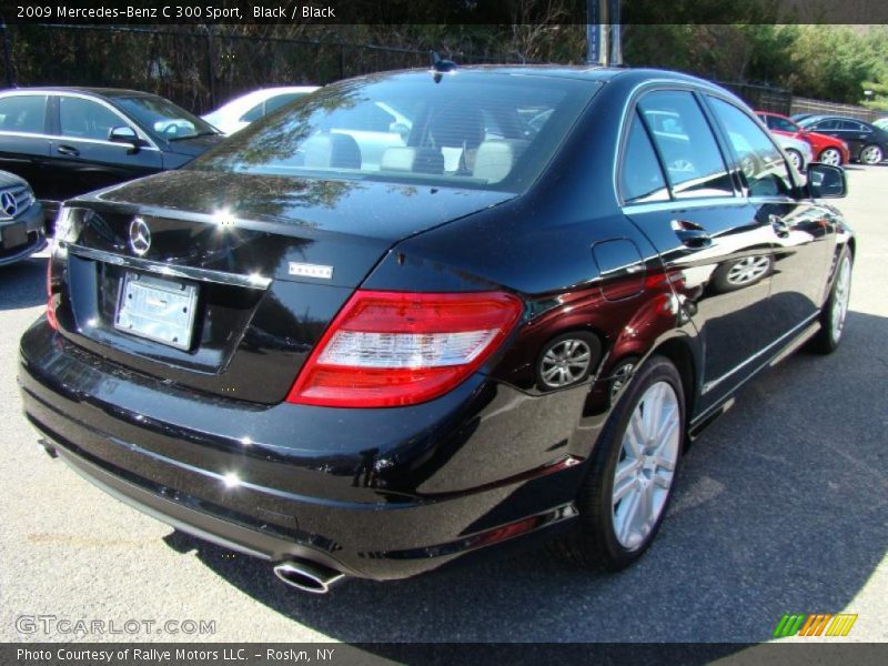 Black / Black 2009 Mercedes-Benz C 300 Sport