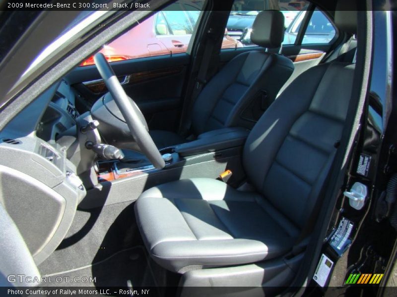 Black / Black 2009 Mercedes-Benz C 300 Sport
