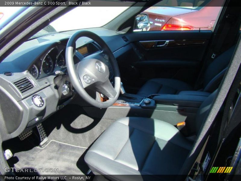 Black / Black 2009 Mercedes-Benz C 300 Sport