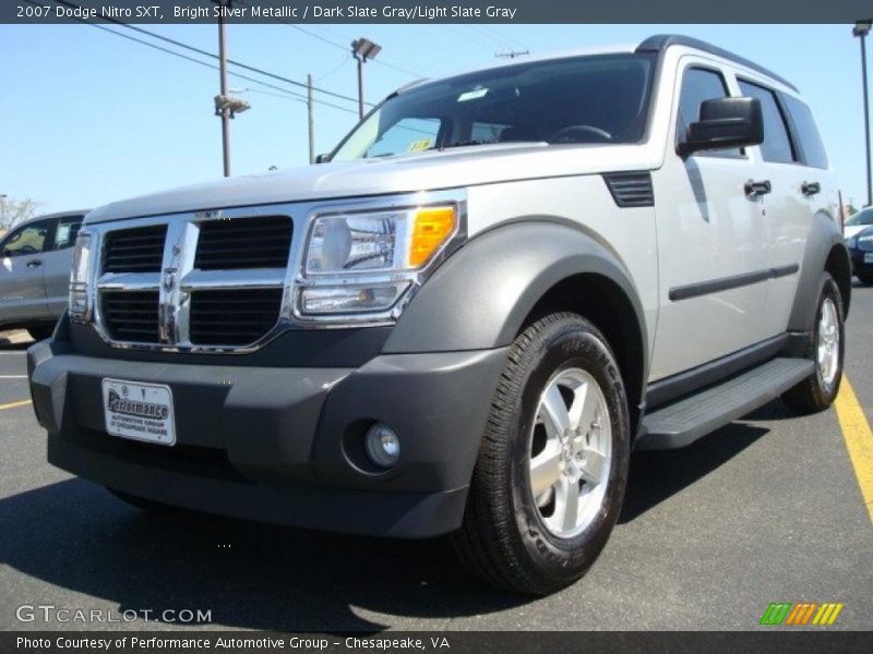 Bright Silver Metallic / Dark Slate Gray/Light Slate Gray 2007 Dodge Nitro SXT