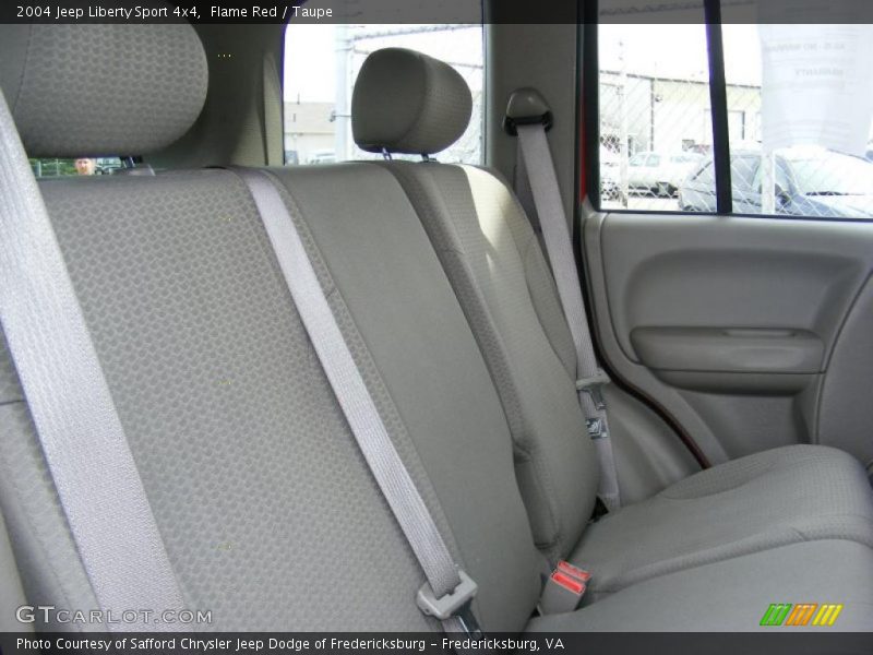 Flame Red / Taupe 2004 Jeep Liberty Sport 4x4