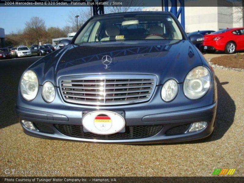 Platinum Blue Metallic / Stone 2004 Mercedes-Benz E 320 Sedan