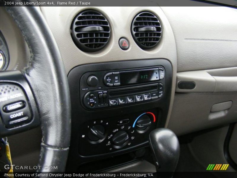 Flame Red / Taupe 2004 Jeep Liberty Sport 4x4