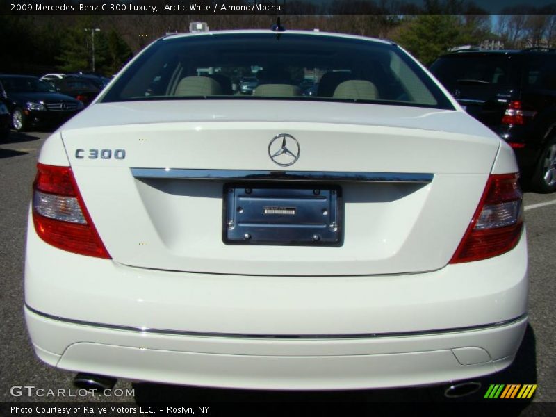 Arctic White / Almond/Mocha 2009 Mercedes-Benz C 300 Luxury