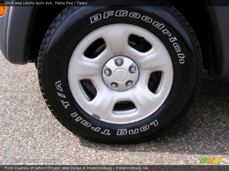 Flame Red / Taupe 2004 Jeep Liberty Sport 4x4