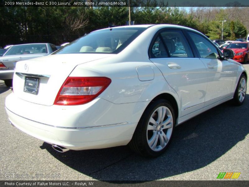 Arctic White / Almond/Mocha 2009 Mercedes-Benz C 300 Luxury