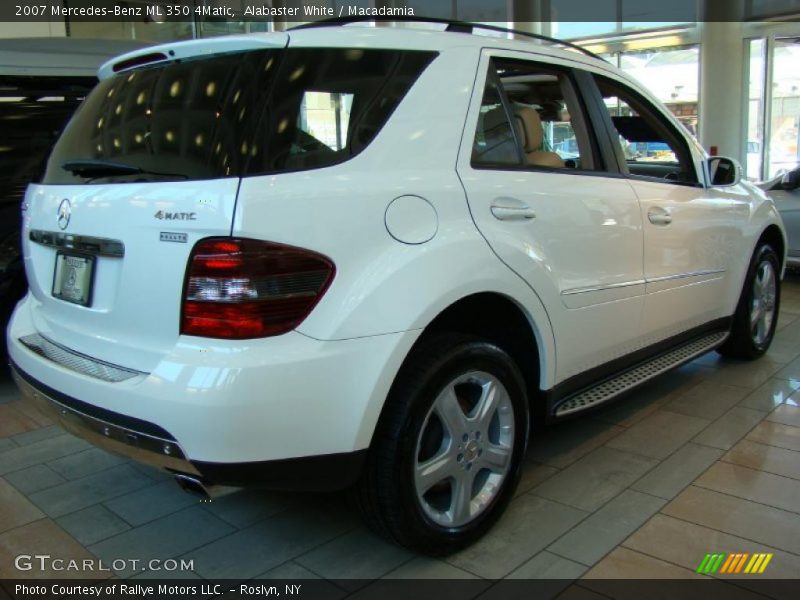 Alabaster White / Macadamia 2007 Mercedes-Benz ML 350 4Matic