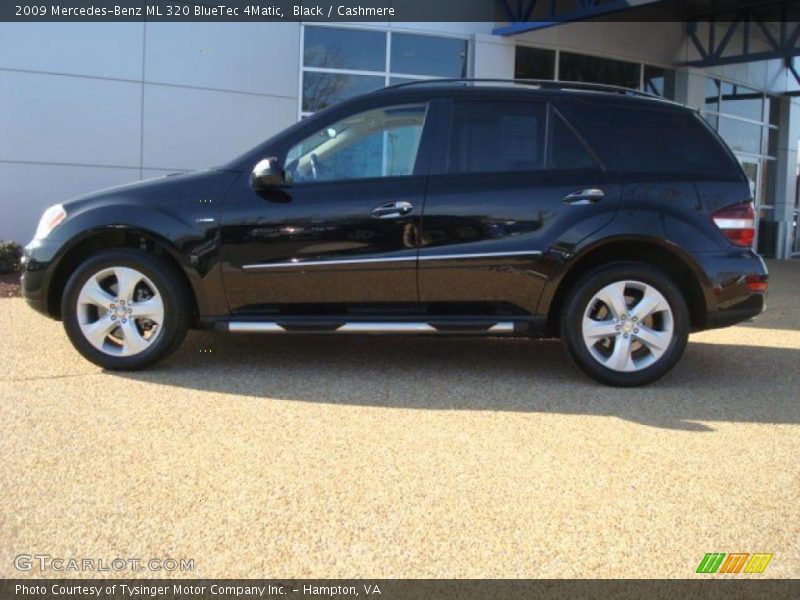 Black / Cashmere 2009 Mercedes-Benz ML 320 BlueTec 4Matic