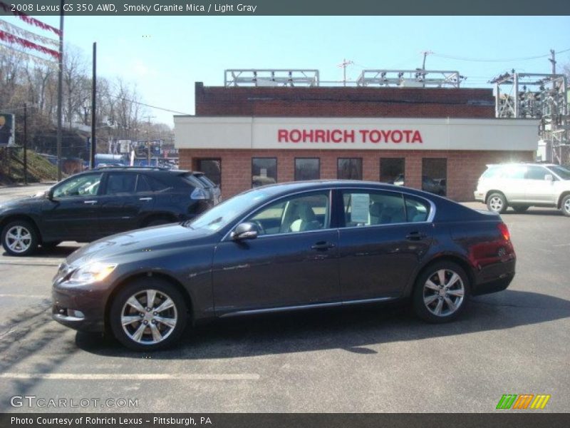 Smoky Granite Mica / Light Gray 2008 Lexus GS 350 AWD