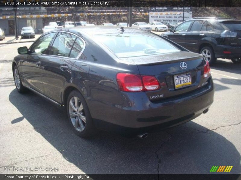 Smoky Granite Mica / Light Gray 2008 Lexus GS 350 AWD