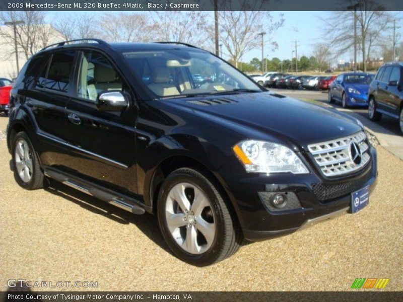 Black / Cashmere 2009 Mercedes-Benz ML 320 BlueTec 4Matic