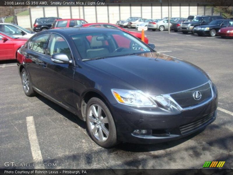 Smoky Granite Mica / Light Gray 2008 Lexus GS 350 AWD