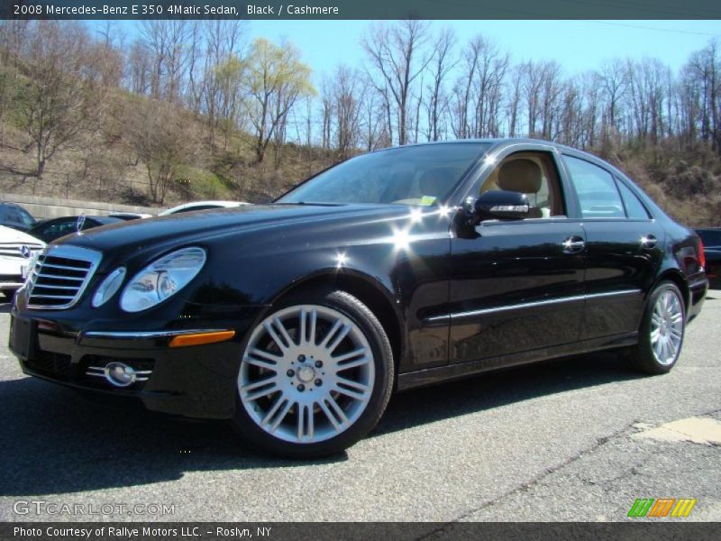 Black / Cashmere 2008 Mercedes-Benz E 350 4Matic Sedan