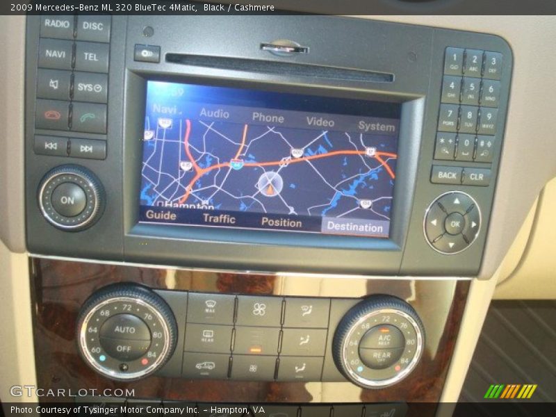 Black / Cashmere 2009 Mercedes-Benz ML 320 BlueTec 4Matic