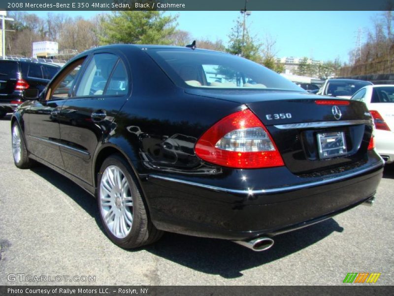 Black / Cashmere 2008 Mercedes-Benz E 350 4Matic Sedan