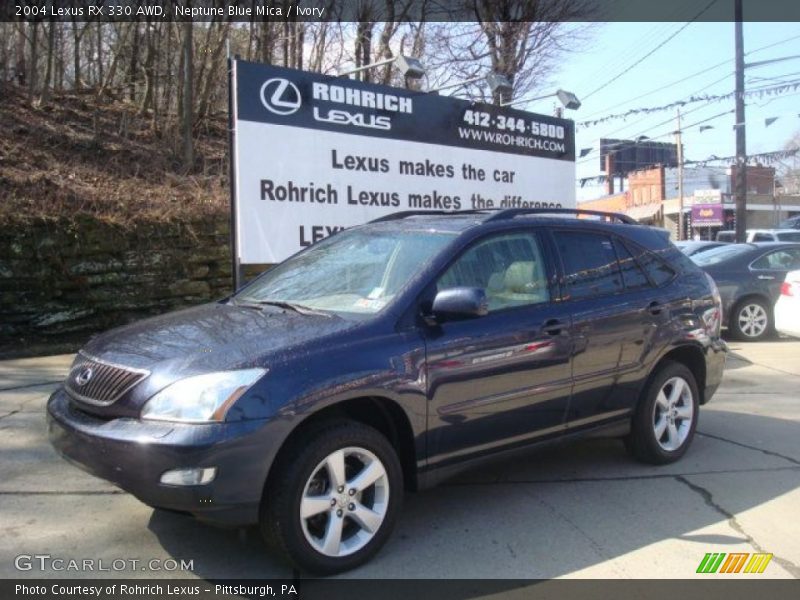 Neptune Blue Mica / Ivory 2004 Lexus RX 330 AWD