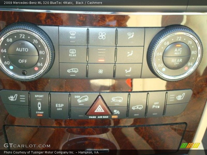 Black / Cashmere 2009 Mercedes-Benz ML 320 BlueTec 4Matic