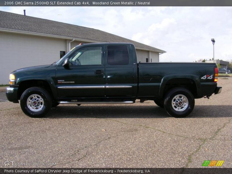 Woodland Green Metallic / Neutral 2006 GMC Sierra 2500HD SLT Extended Cab 4x4