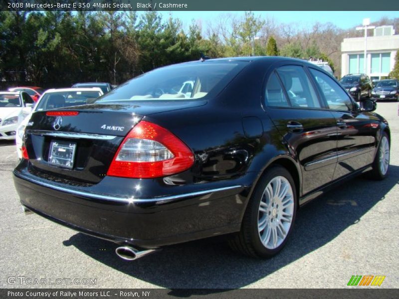 Black / Cashmere 2008 Mercedes-Benz E 350 4Matic Sedan