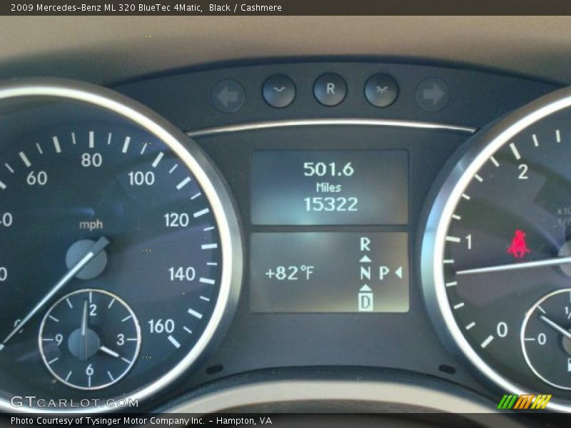 Black / Cashmere 2009 Mercedes-Benz ML 320 BlueTec 4Matic