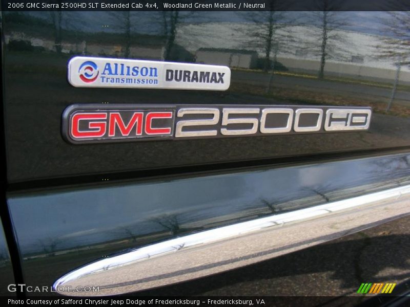 Woodland Green Metallic / Neutral 2006 GMC Sierra 2500HD SLT Extended Cab 4x4