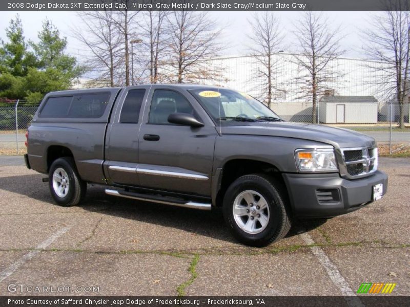 Mineral Gray Metallic / Dark Slate Gray/Medium Slate Gray 2008 Dodge Dakota SXT Extended Cab