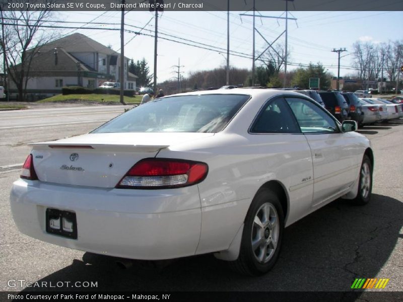 Diamond White Pearl / Charcoal 2000 Toyota Solara SE V6 Coupe