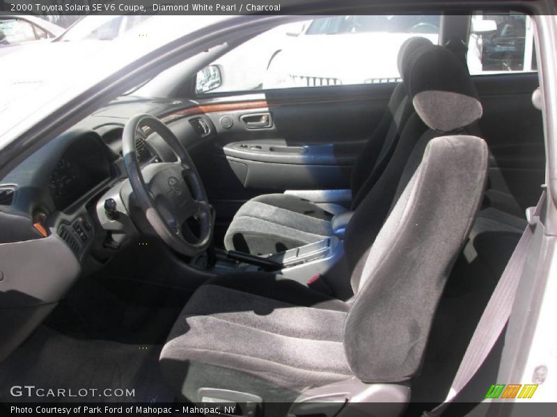 Diamond White Pearl / Charcoal 2000 Toyota Solara SE V6 Coupe