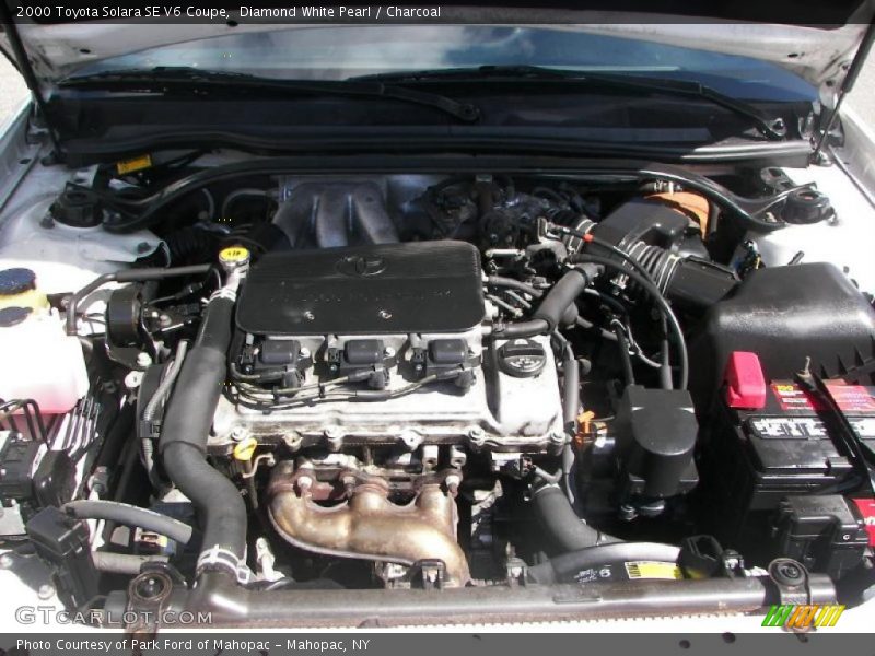 Diamond White Pearl / Charcoal 2000 Toyota Solara SE V6 Coupe