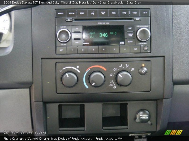 Mineral Gray Metallic / Dark Slate Gray/Medium Slate Gray 2008 Dodge Dakota SXT Extended Cab