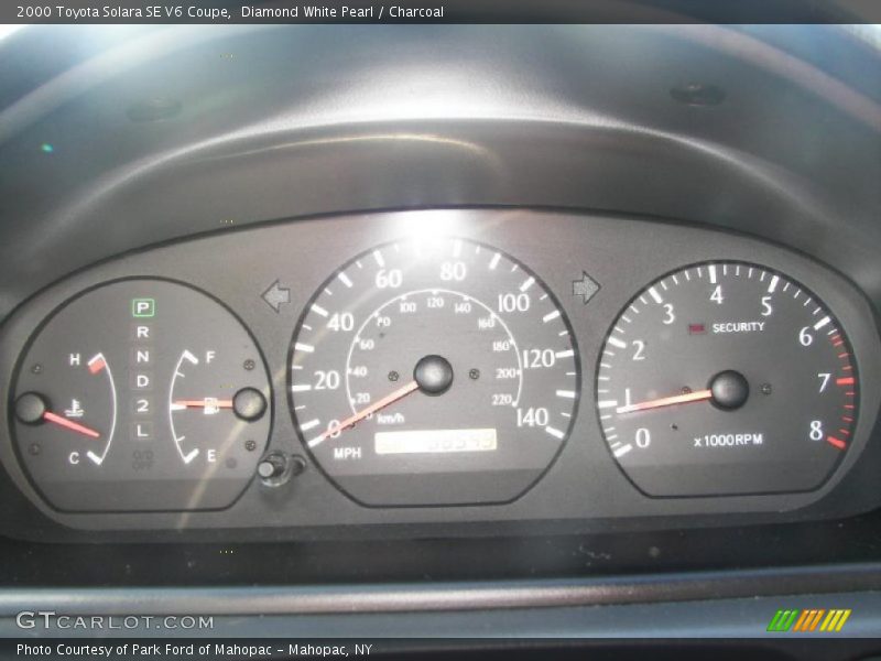 Diamond White Pearl / Charcoal 2000 Toyota Solara SE V6 Coupe