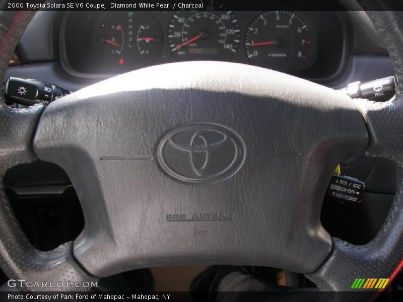 Diamond White Pearl / Charcoal 2000 Toyota Solara SE V6 Coupe