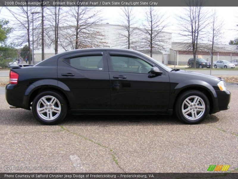 Brilliant Black Crystal Pearl / Dark Slate Gray/Light Slate Gray 2008 Dodge Avenger SXT