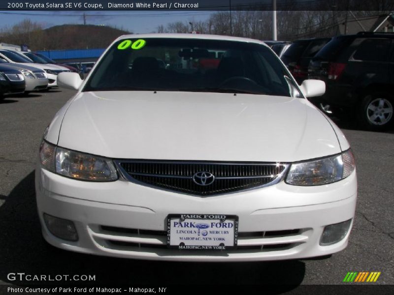 Diamond White Pearl / Charcoal 2000 Toyota Solara SE V6 Coupe