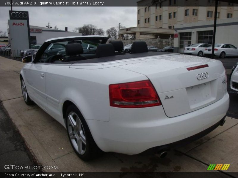 Ibis White / Ebony 2007 Audi A4 2.0T quattro Cabriolet