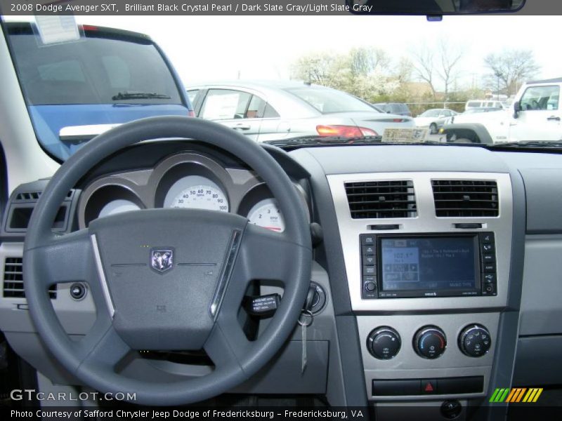 Brilliant Black Crystal Pearl / Dark Slate Gray/Light Slate Gray 2008 Dodge Avenger SXT