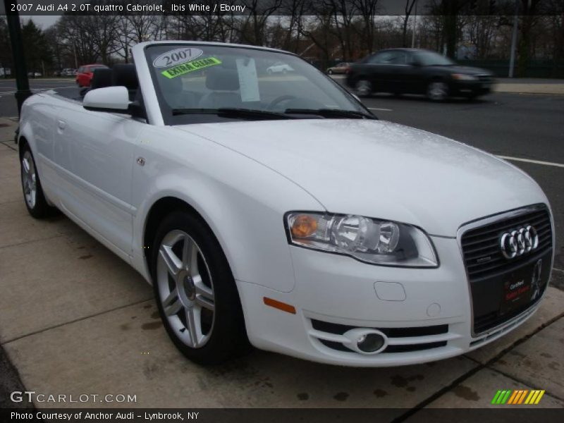 Ibis White / Ebony 2007 Audi A4 2.0T quattro Cabriolet