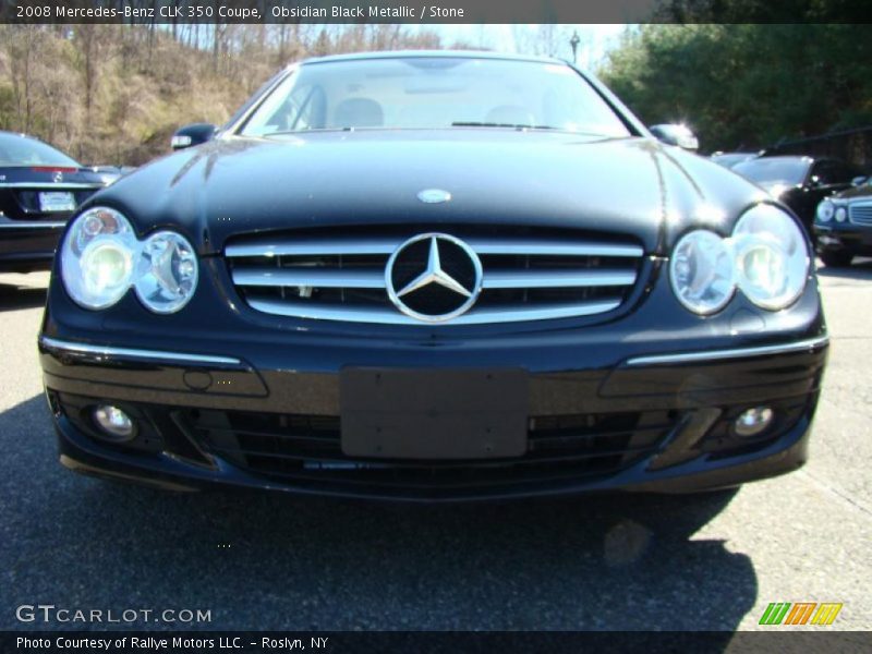 Obsidian Black Metallic / Stone 2008 Mercedes-Benz CLK 350 Coupe