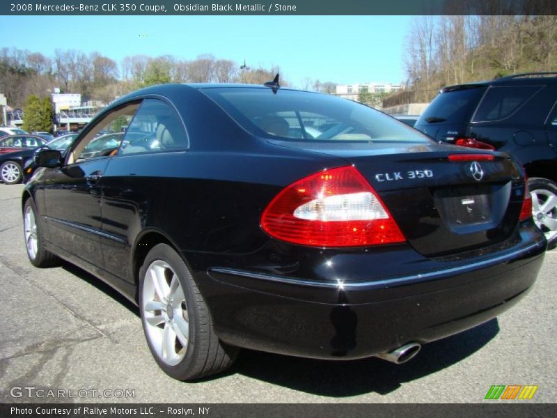 Obsidian Black Metallic / Stone 2008 Mercedes-Benz CLK 350 Coupe