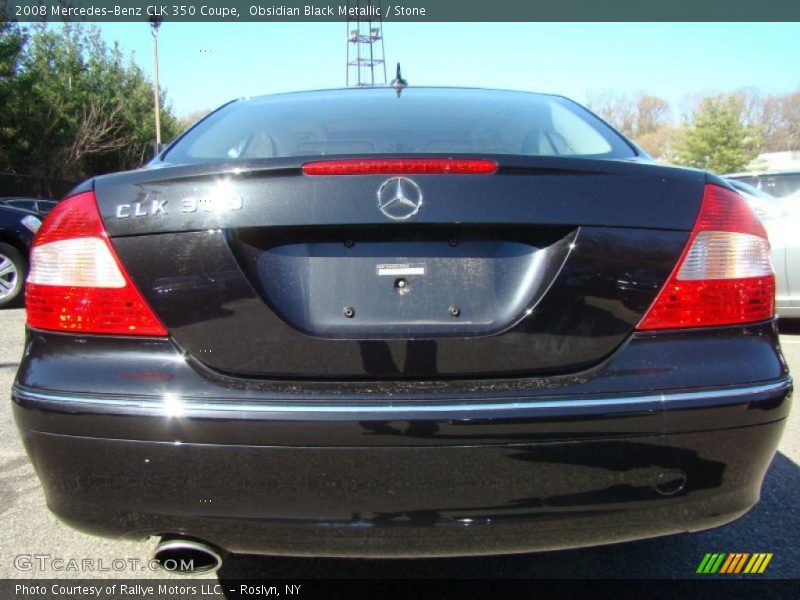 Obsidian Black Metallic / Stone 2008 Mercedes-Benz CLK 350 Coupe